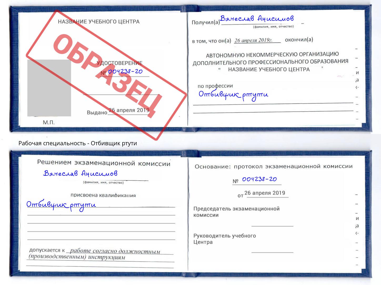 Отбивщик ртути Тында