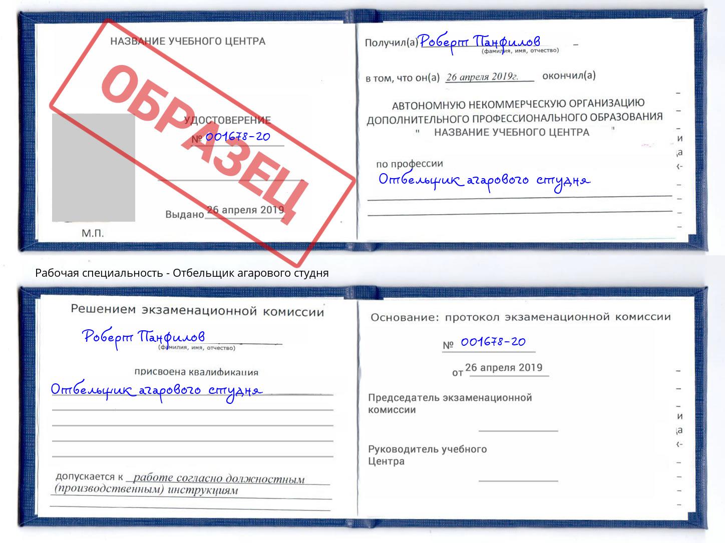 Отбельщик агарового студня Тында